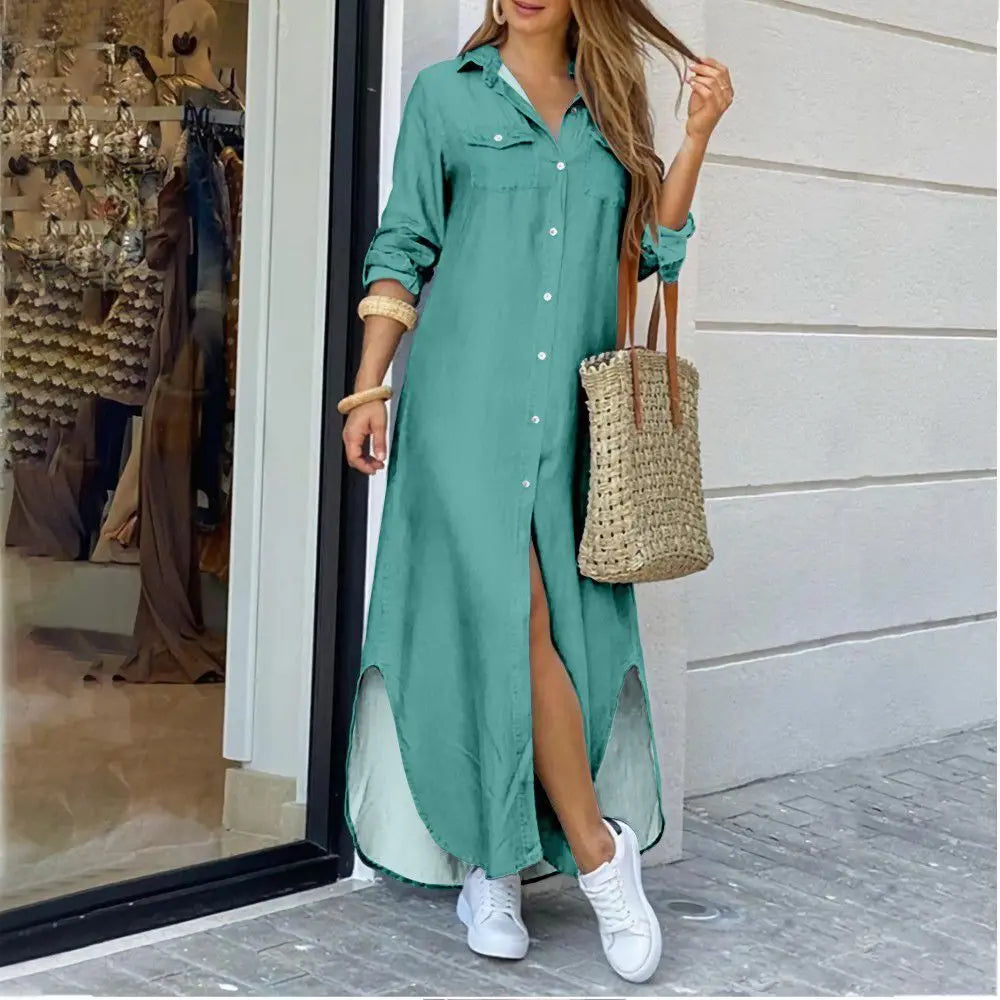 WW | Long casual shirt dress