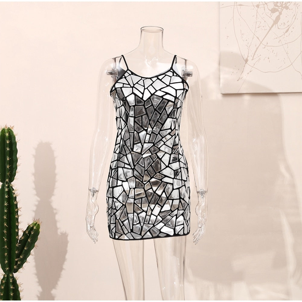 WW | Steh einfach da und starre Minikleid