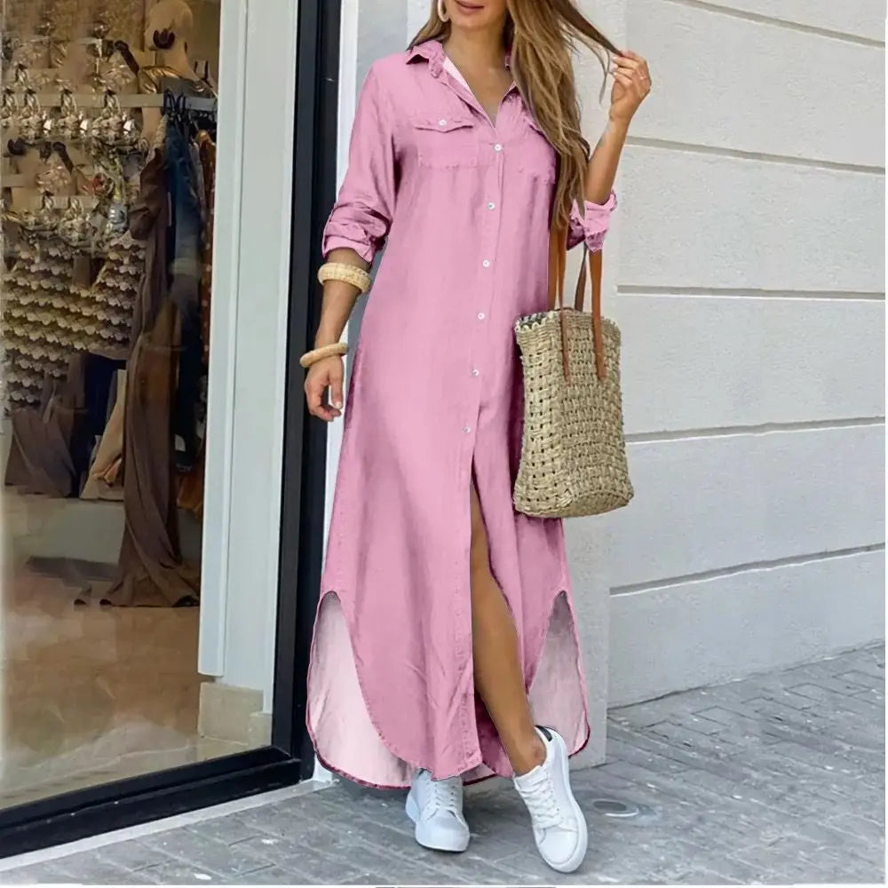WW | Long casual shirt dress