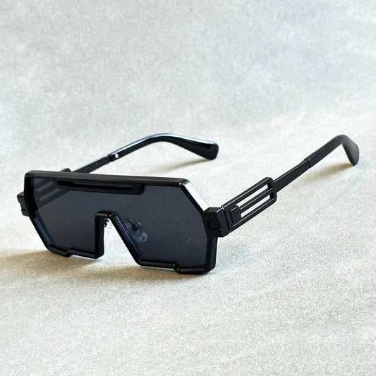 WW | Cyberpunk Shield Sonnenbrille Gepflegt & Futuristisch