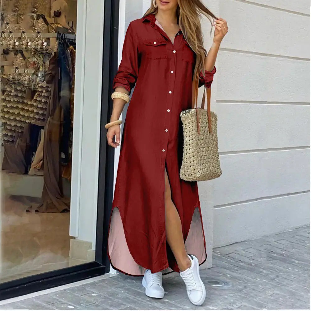 WW | Long casual shirt dress