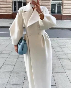 WW | eleganter doppelreihiger Wintermantel