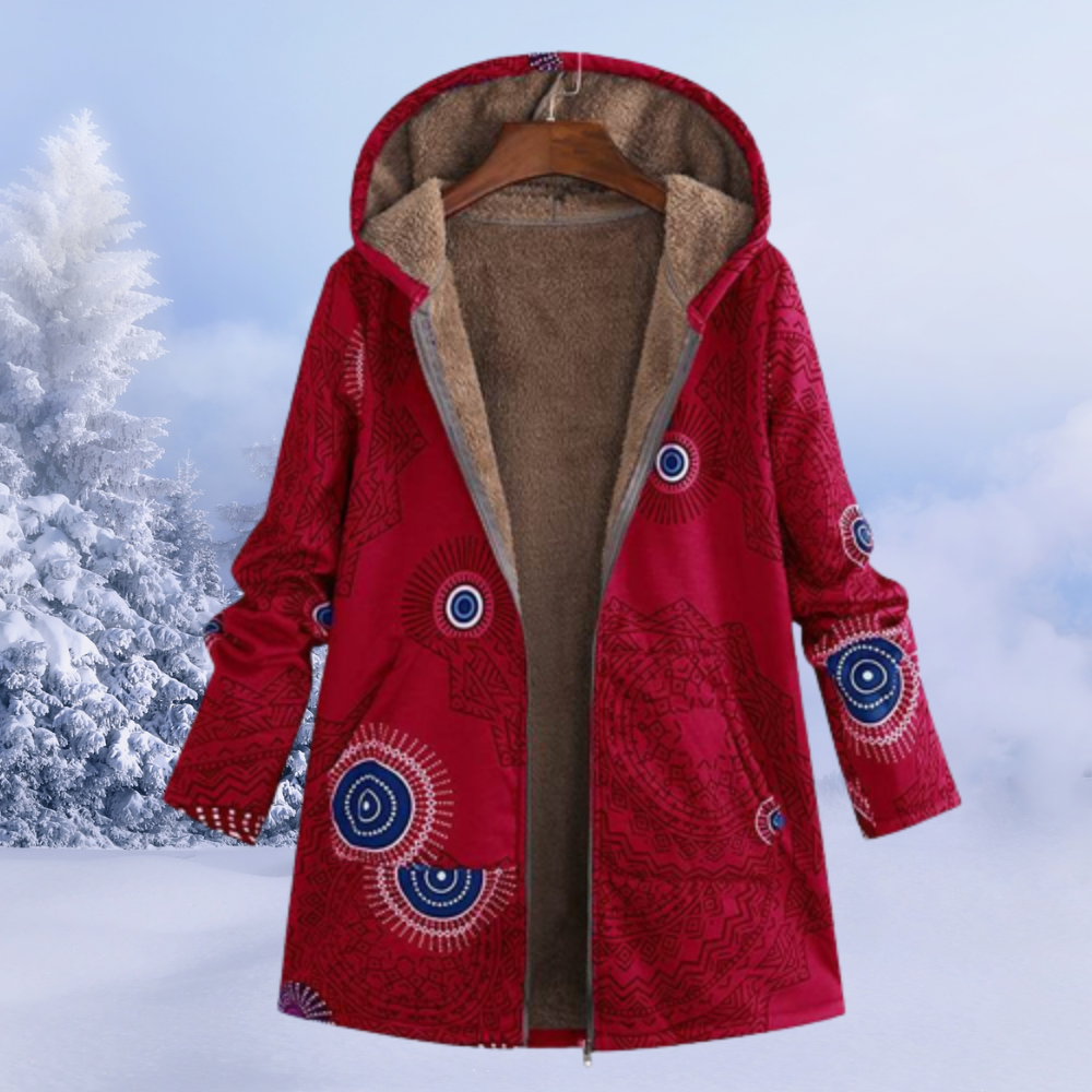 WW | Fashionable Floral Coat for Women in Autumn and Winter