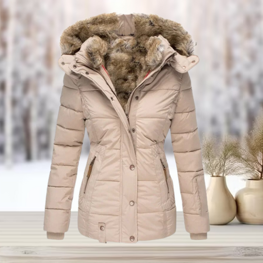 WW | Elegant Winter Fur Hooded Jacket 2024