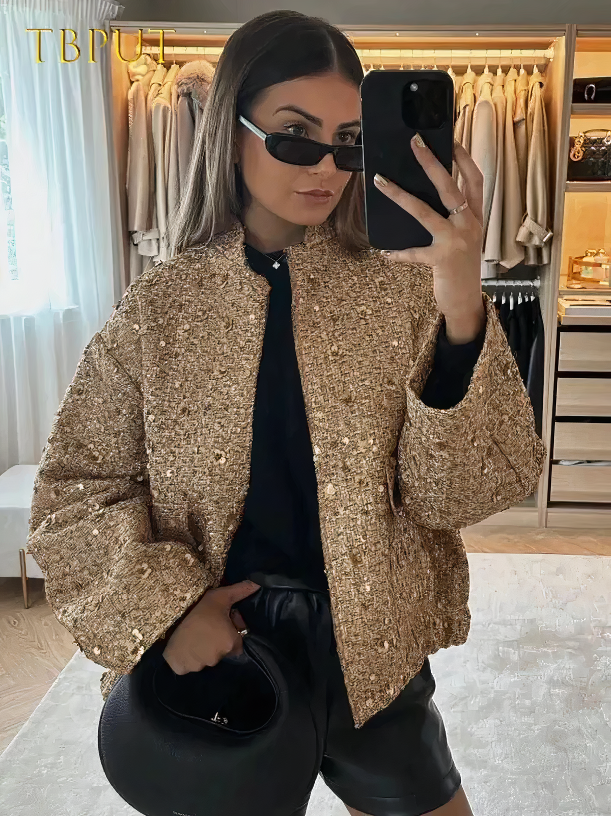 WW | Golden Sequin Jacket