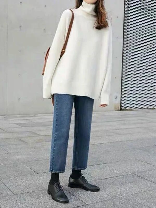 WW - Lässiger Cashmere-Rollkragenpullover Für Frauen