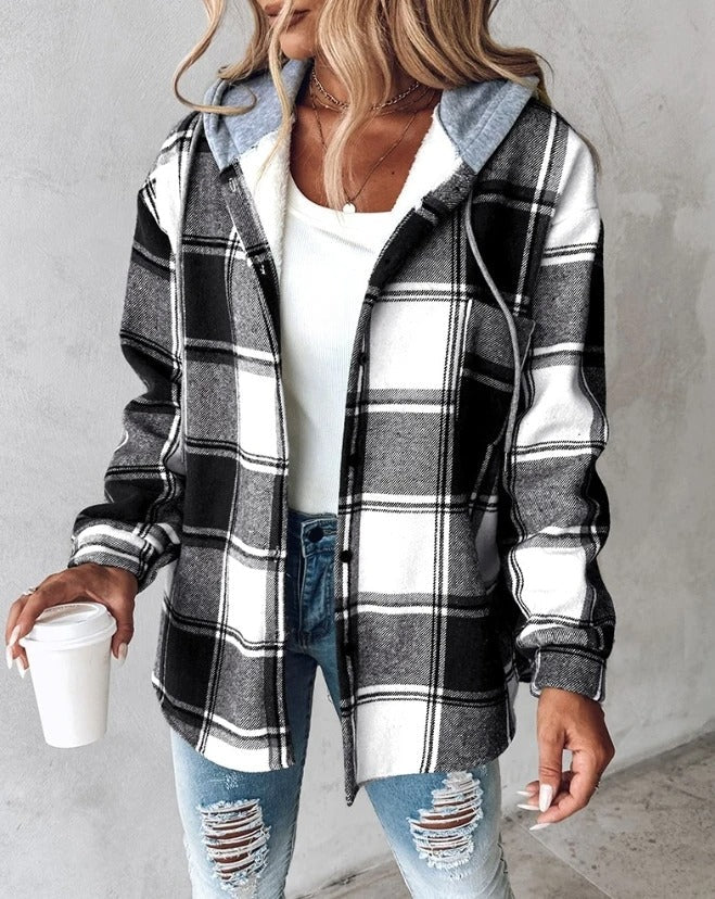 WW | Plaid Hooded Jacket