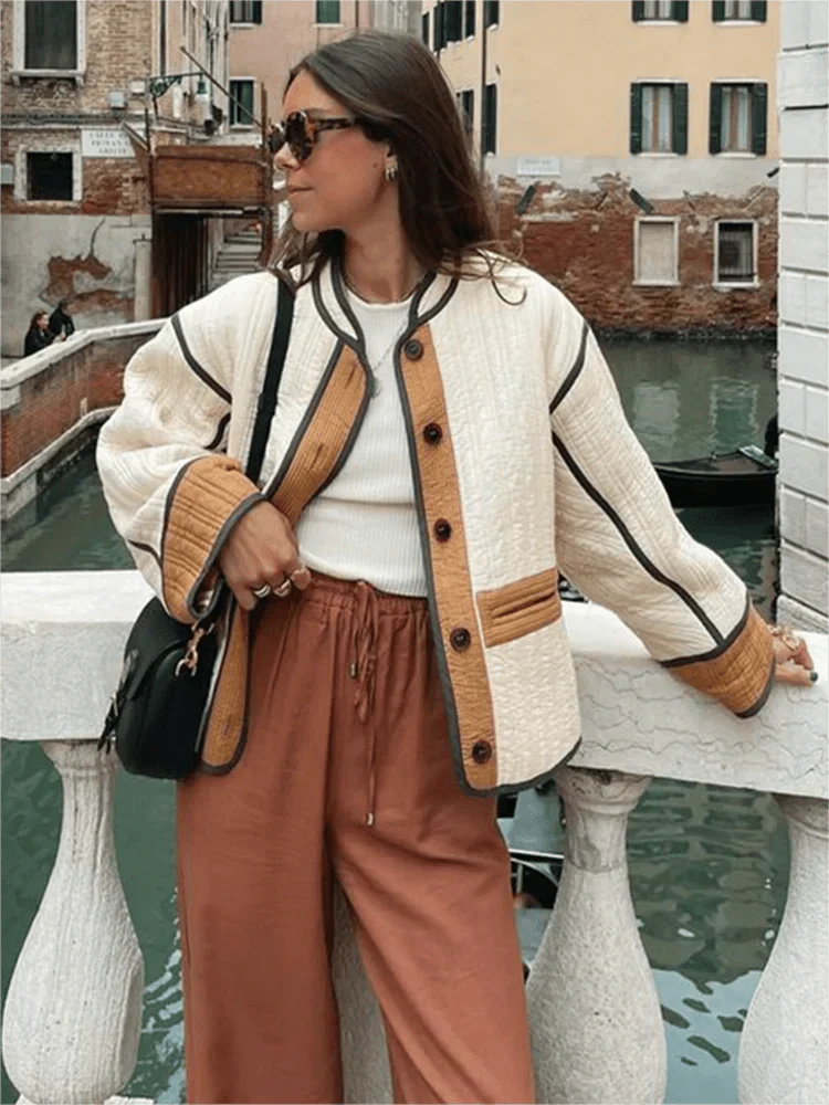 WW | Plus Size Color Block Cardigan - Unique Boho-Chic Style - Casual Layer