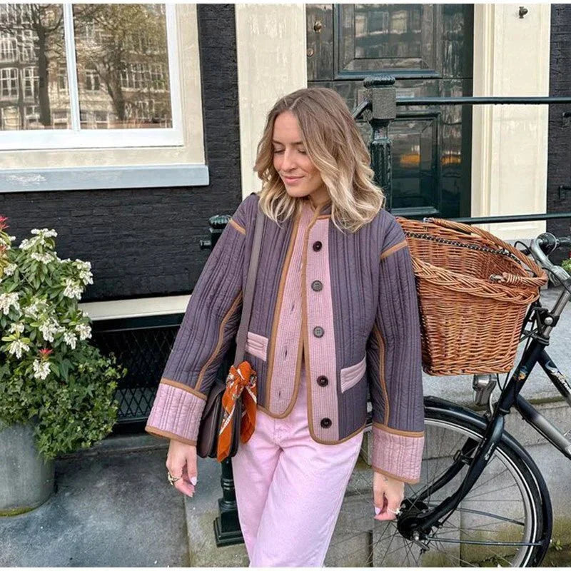 WW | Plus Size Color Block Cardigan - Unique Boho-Chic Style - Casual Layer