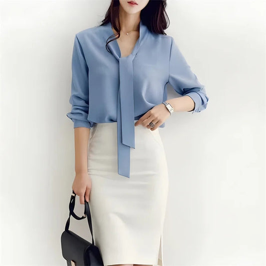 WW - Long Sleeve Tie Bow