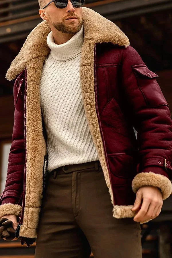 WW | Kragen Daunenpelzjacke für Männer