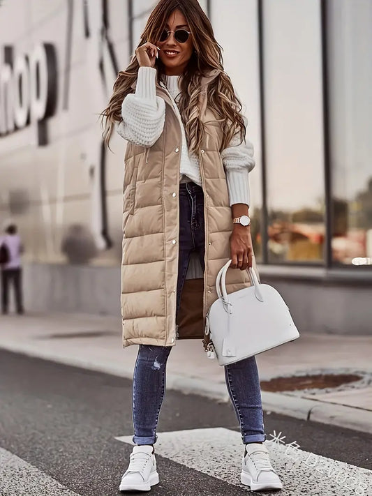 WW | Langer Bodywarmer Weste Für Damen