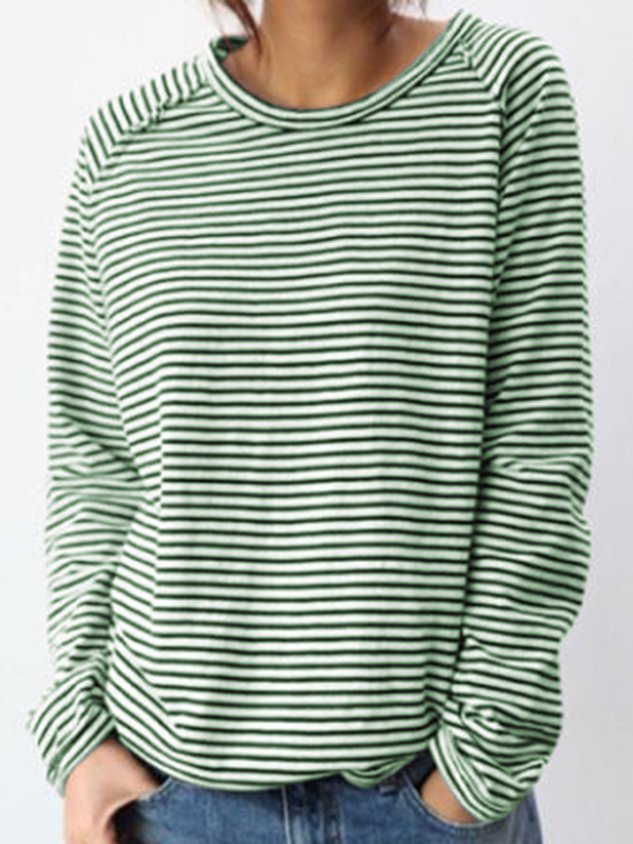 WW | Gestreifte Pullover mit Langen Ärmeln