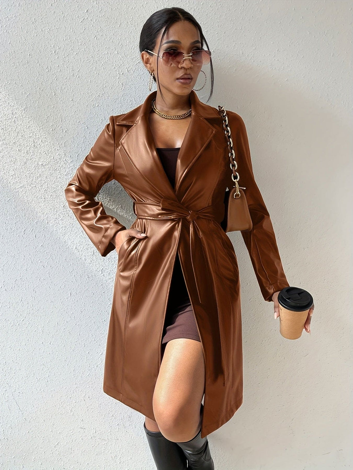 WW | Lederjacke mit Revers