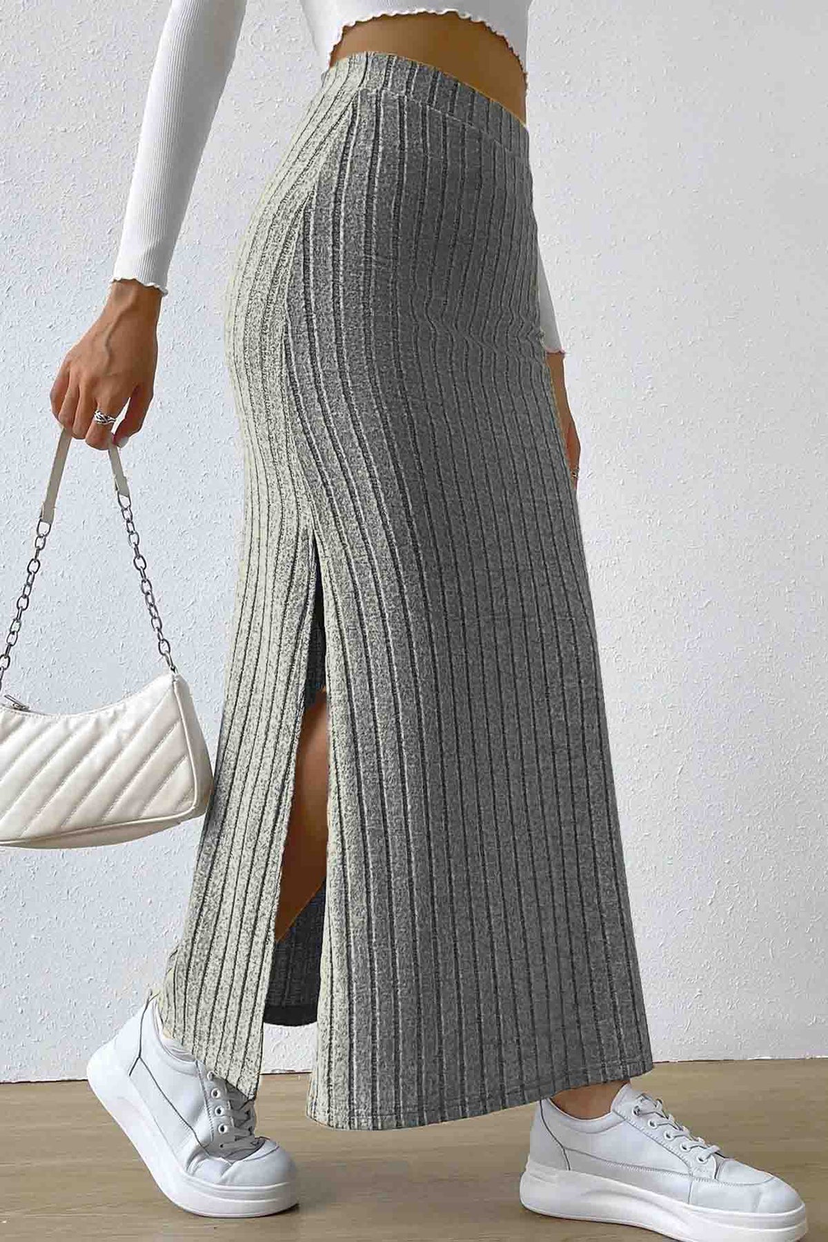 W&W - Knitted skirt with slit
