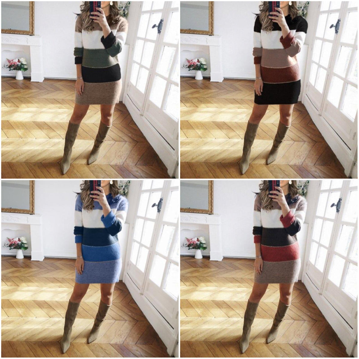 WW | Striped Knit Dress