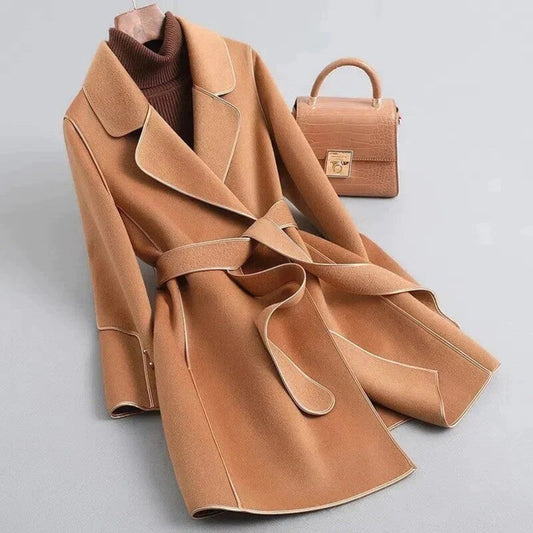WW | Klassischer Langer Trenchcoat Mit