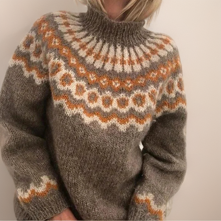 WW | norwegische Yoke Pullis - warme skandinavische Damenpullover