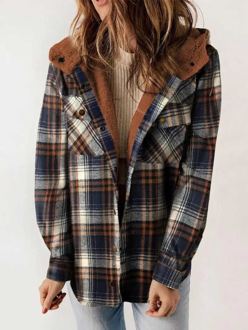 WW | Karo Winterjacke mit Kapuzens Lining