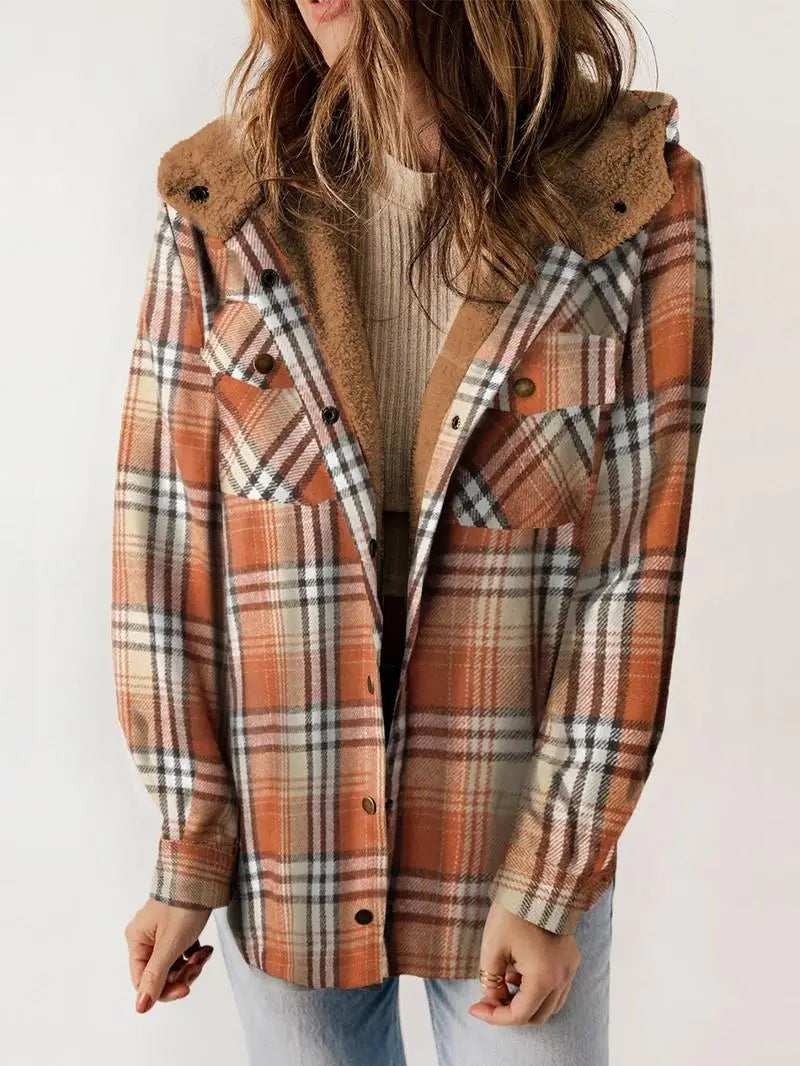 WW | Karo Winterjacke mit Kapuzens Lining