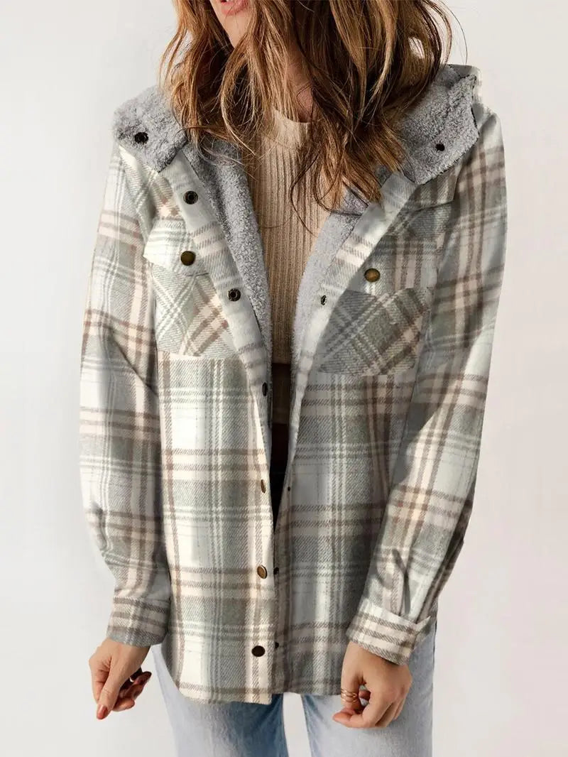 WW | Karo Winterjacke mit Kapuzens Lining