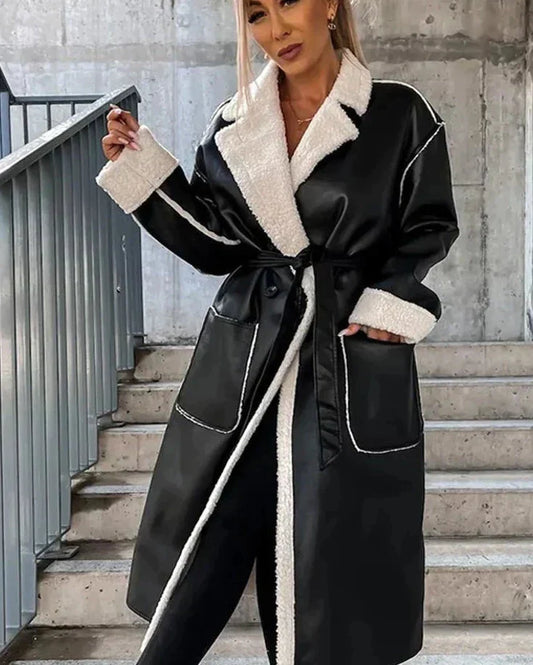 WW - Reverskragen mit Taschen Lederjacke