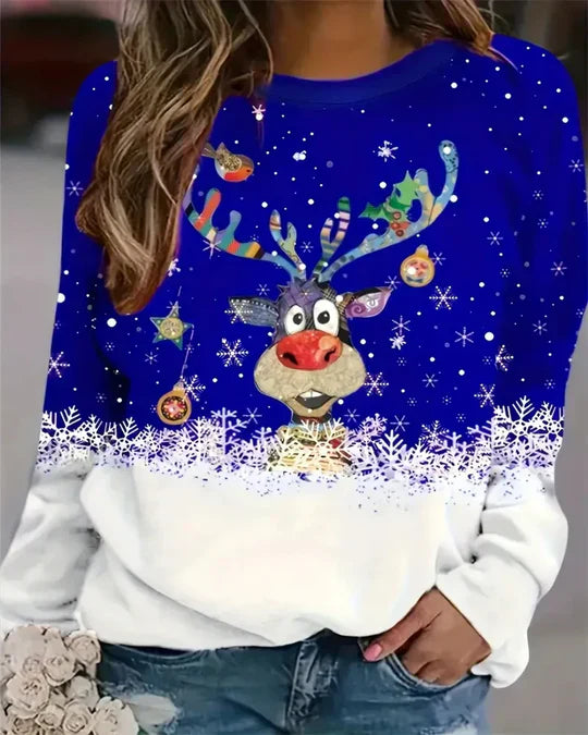 WW |  pullover mit rundhalsausschnitt für frauen