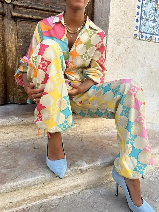 WW | Colorful Geometric Set for Women