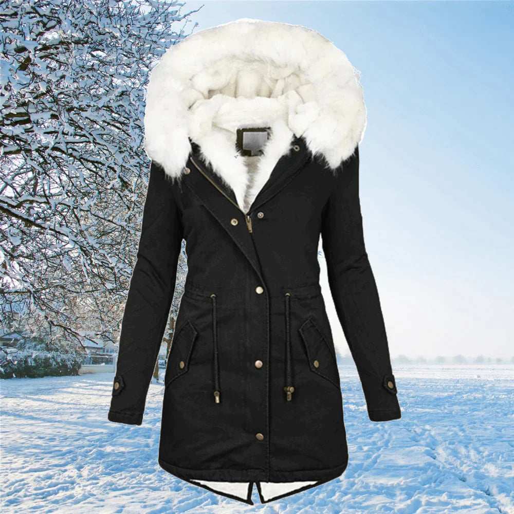 WW | Parka-Mantel mit Kapuze und Pelzfutter
