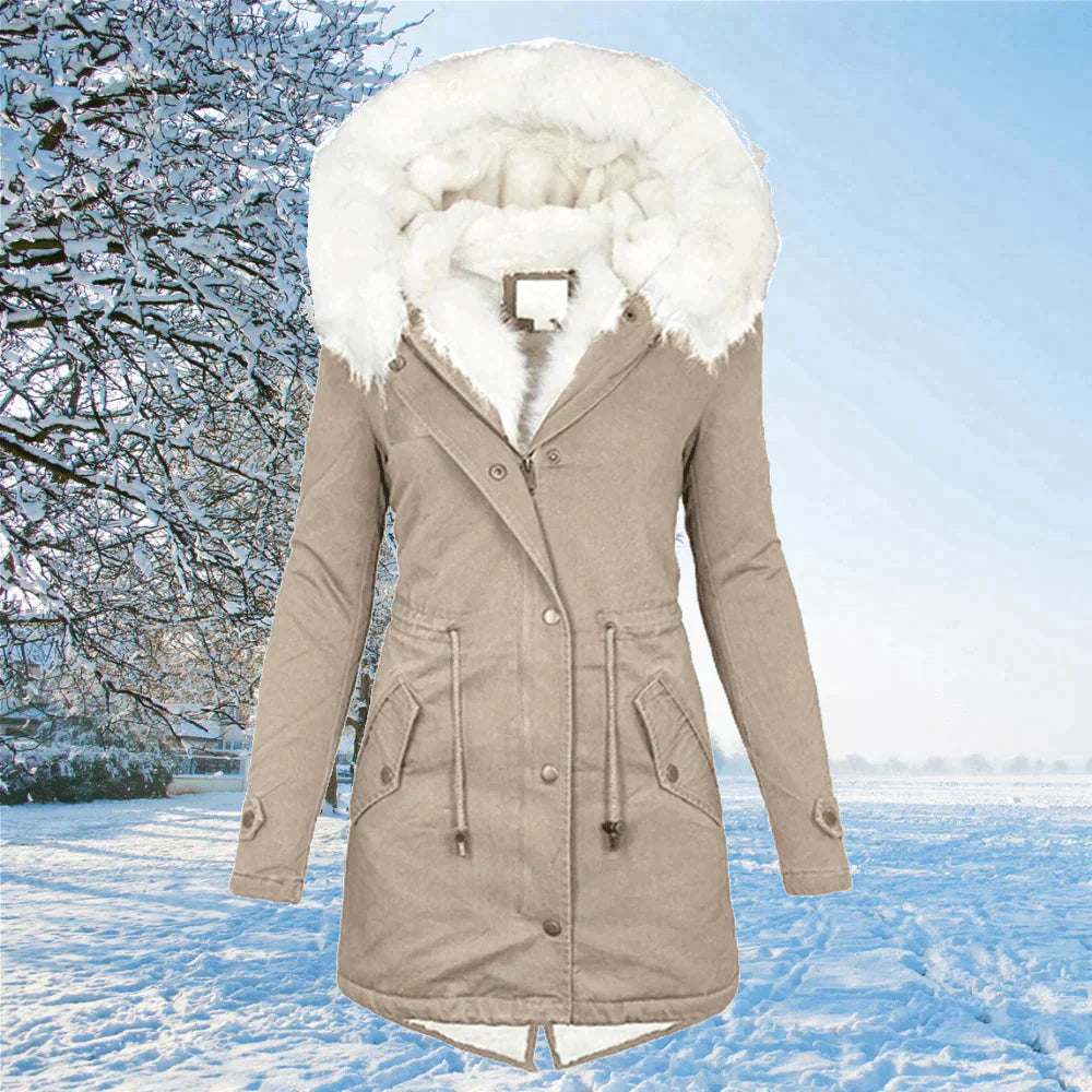 WW | Parka-Mantel mit Kapuze und Pelzfutter