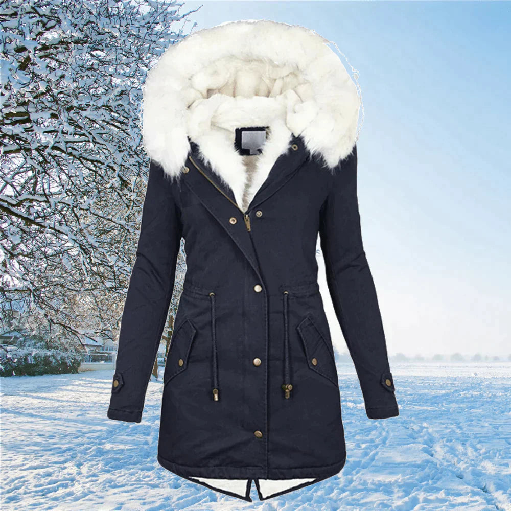 WW | Parka-Mantel mit Kapuze und Pelzfutter
