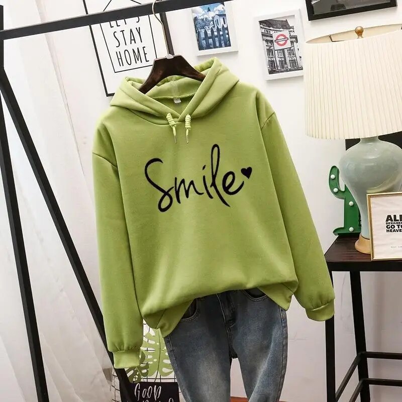 WW | Geschnittener Smile Hoodie Für Frauen