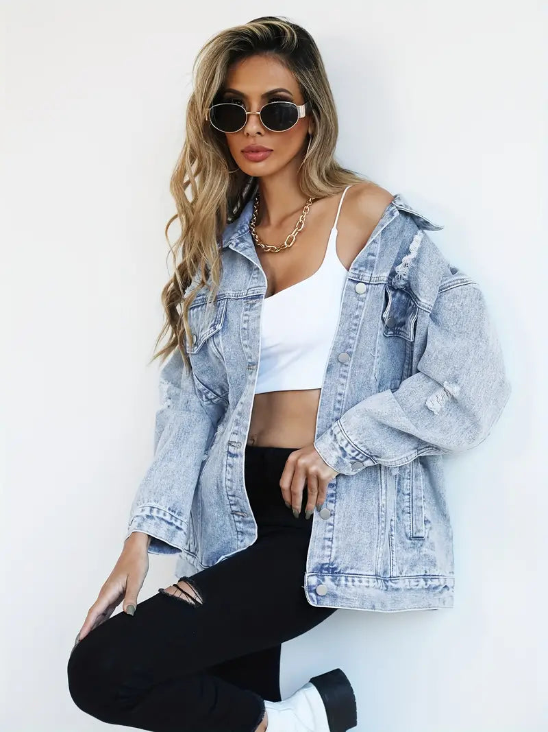 WW | Oversized Denim Jacket for Women