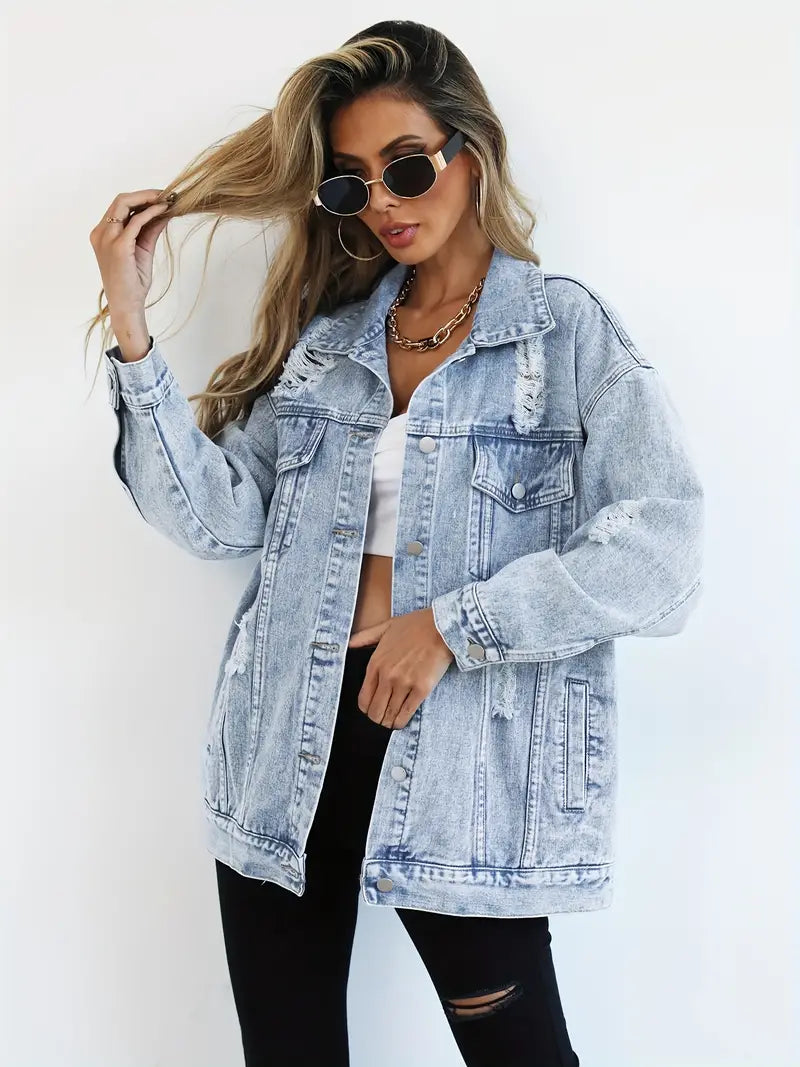 WW | Oversized Denim Jacket for Women