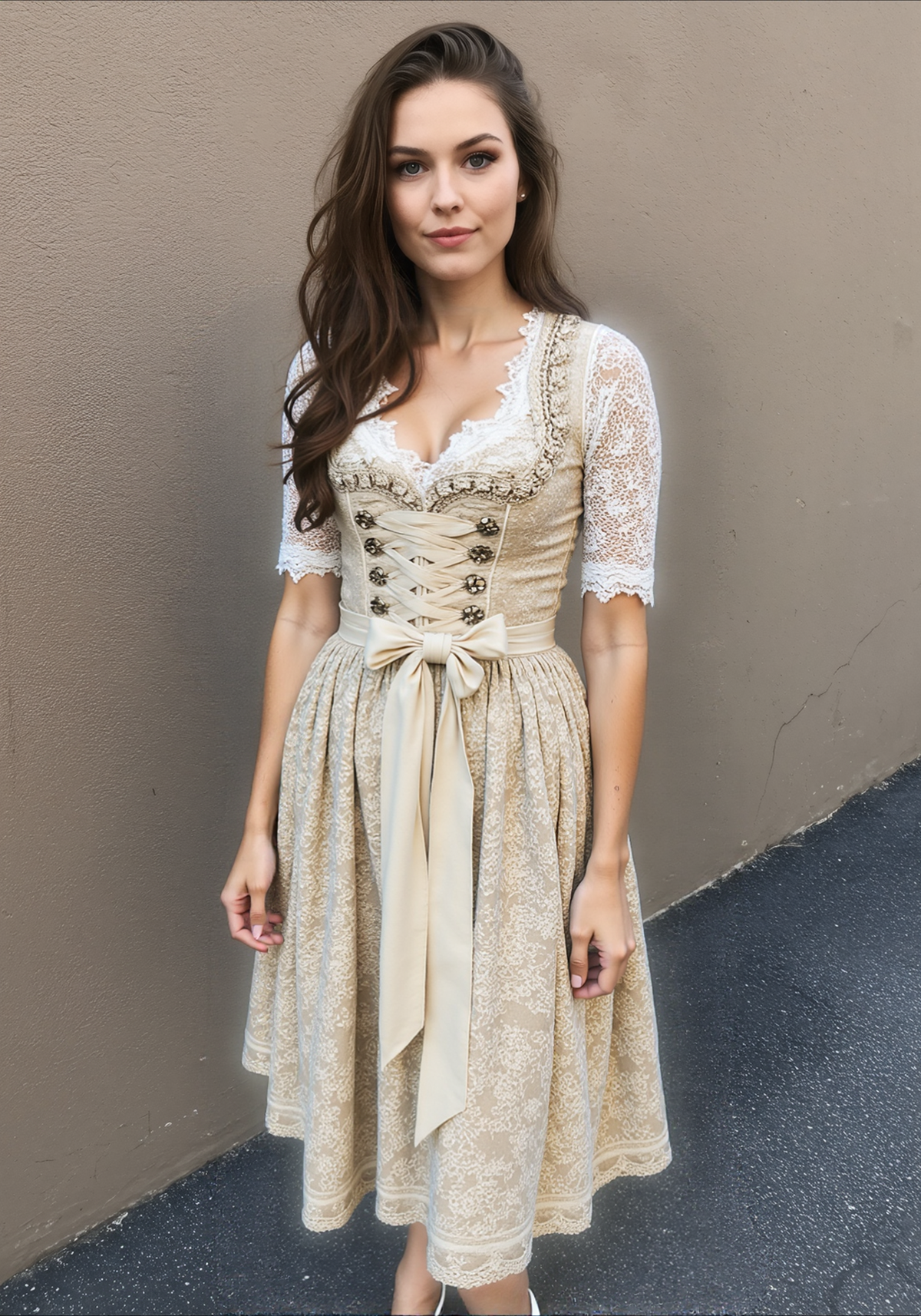 Bergromantik – Elegantes Dirndlkleid im Vintage-Stil