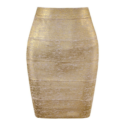 WW | Glitter & Gold Pencil Skirt
