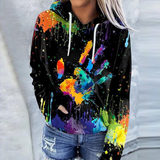 WOLF Digitaler Druck Lässig Pullover
